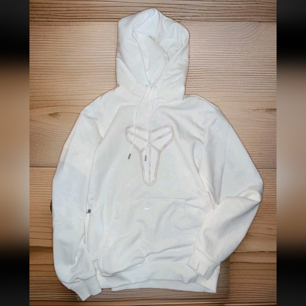 NWT NIKE Standard Issue "Halo" DRI-FIT KOBE PULLOVER HOODIE WHITE